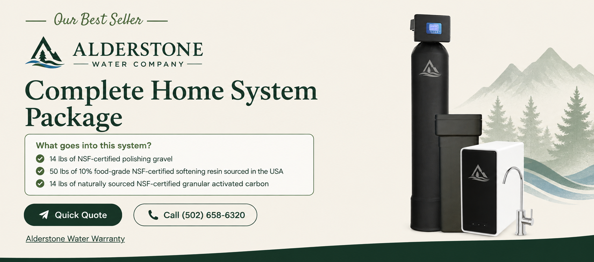 Complete Home System Package from Alderstone Water Company