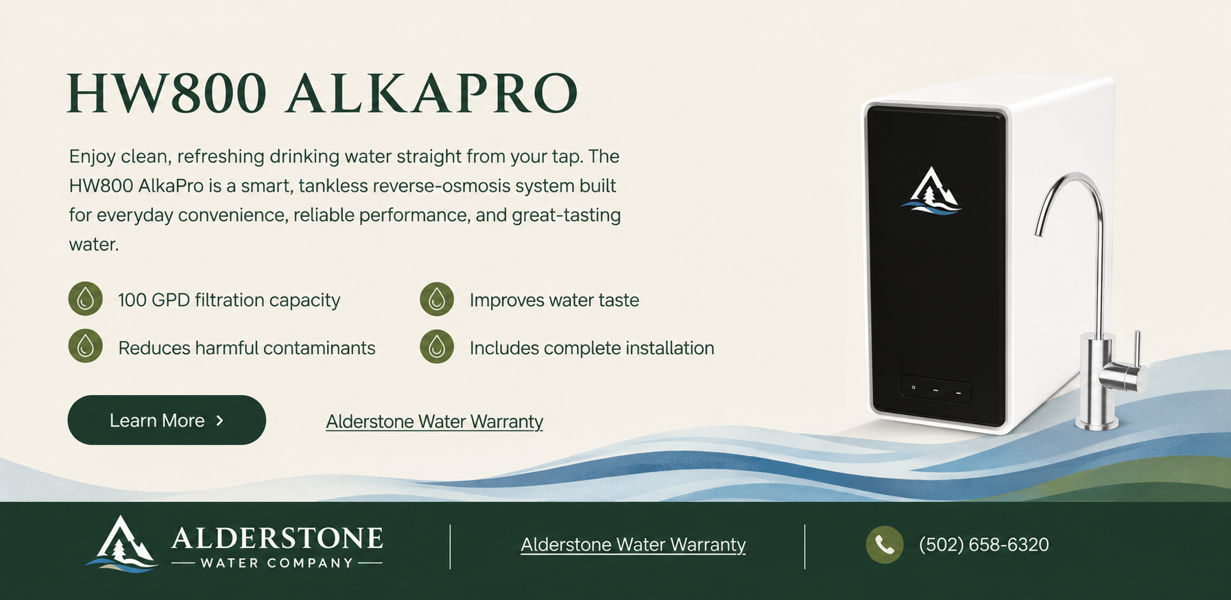 HW800 AlkaPro from Alderstone Water Company